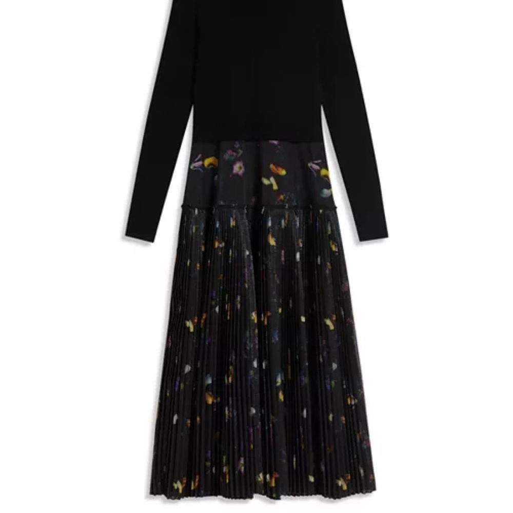 NWT Ted Baker
Miiriam Mixed Media Pleated Midi Dress - Picture 4 of 4